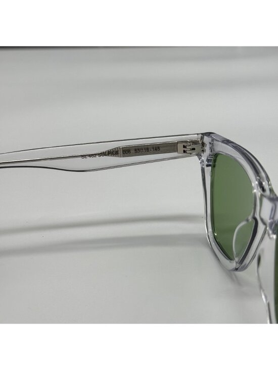 Saint Laurent SL462 SULPICE 006 Green Clear Sunglasses main image 4